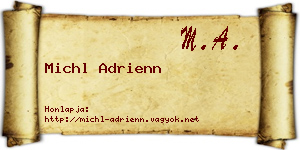 Michl Adrienn névjegykártya